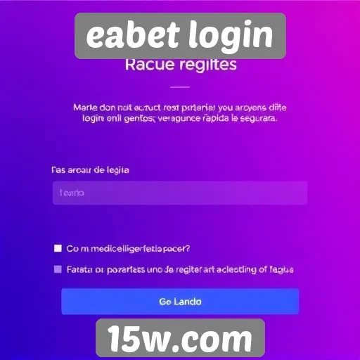 Registro e criação de conta no eabet login